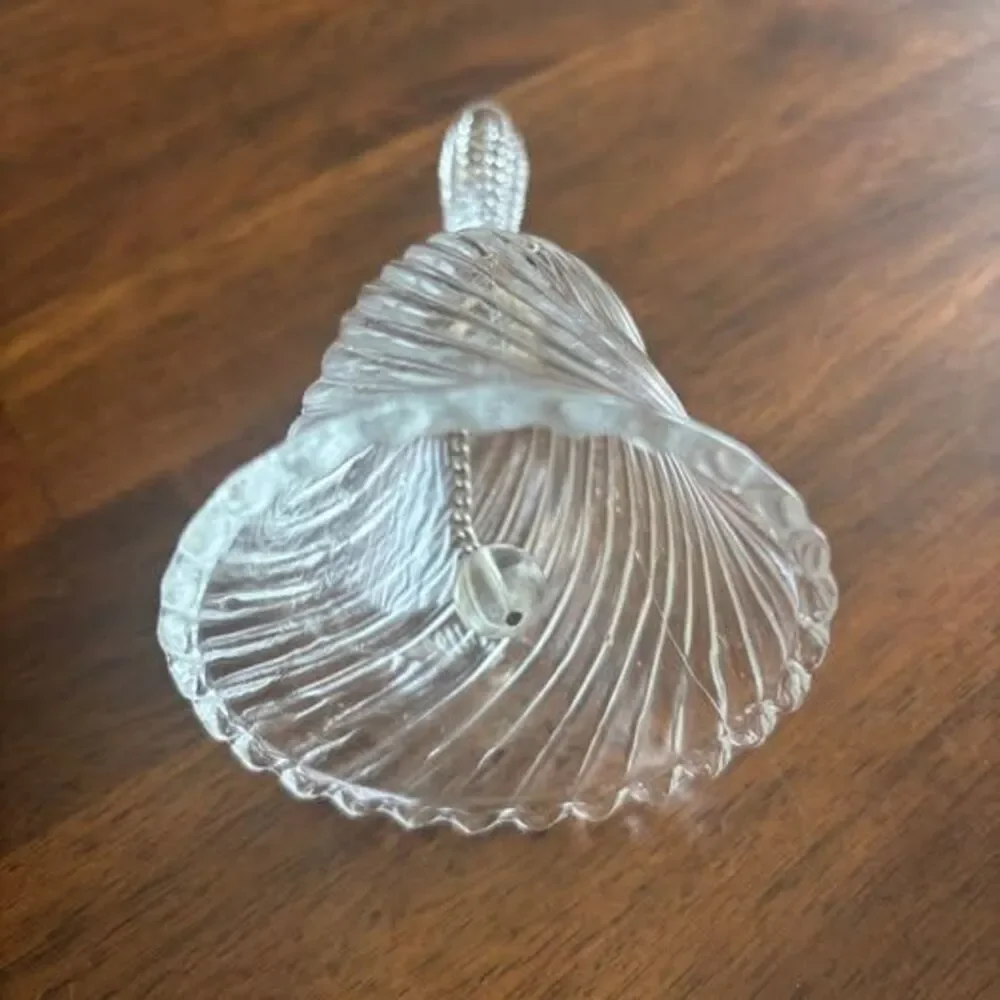 Vintage Clear Swirl Glass Bell
